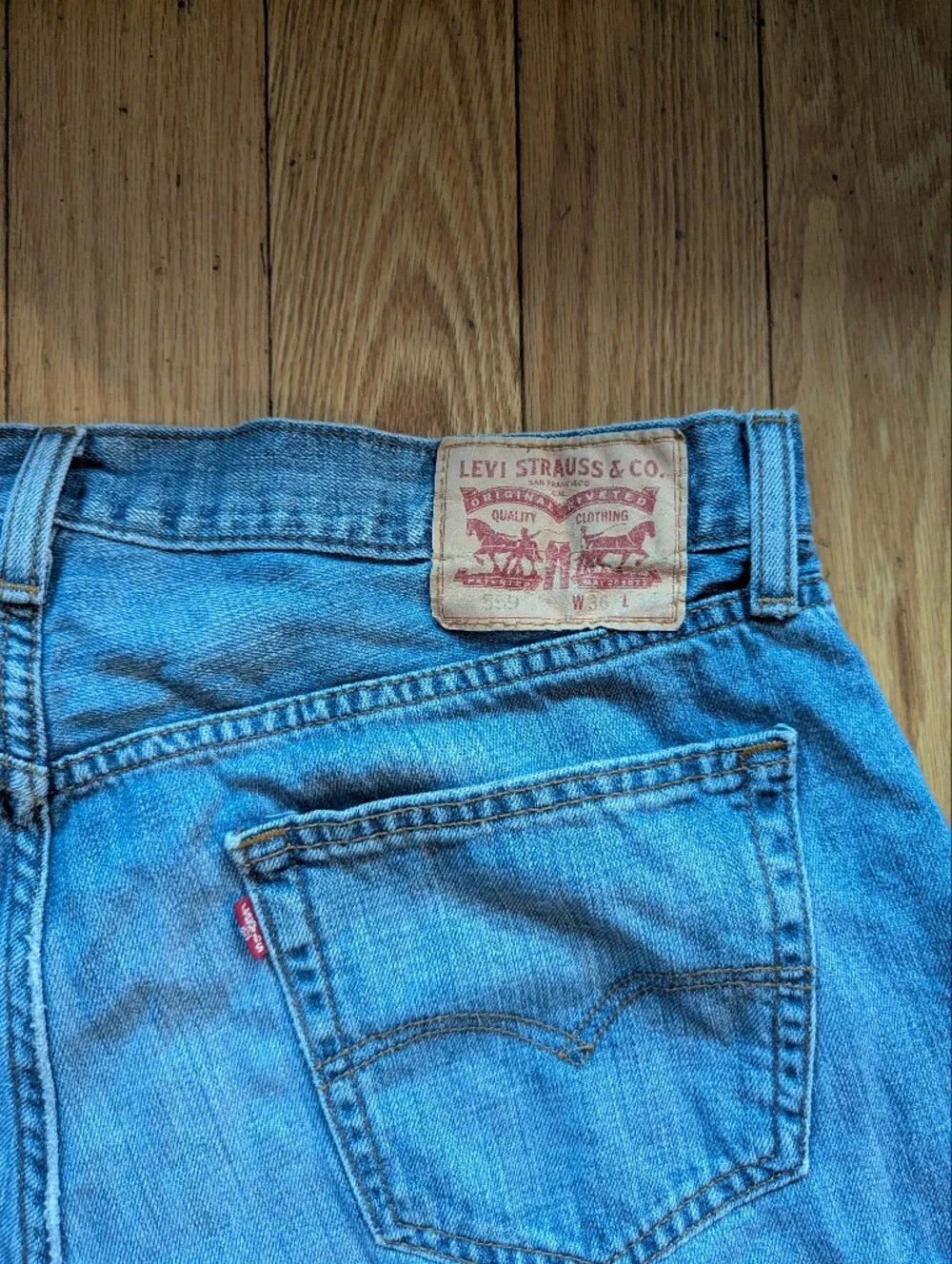 Levi's Light Blue Cut-Off Denim Shorts